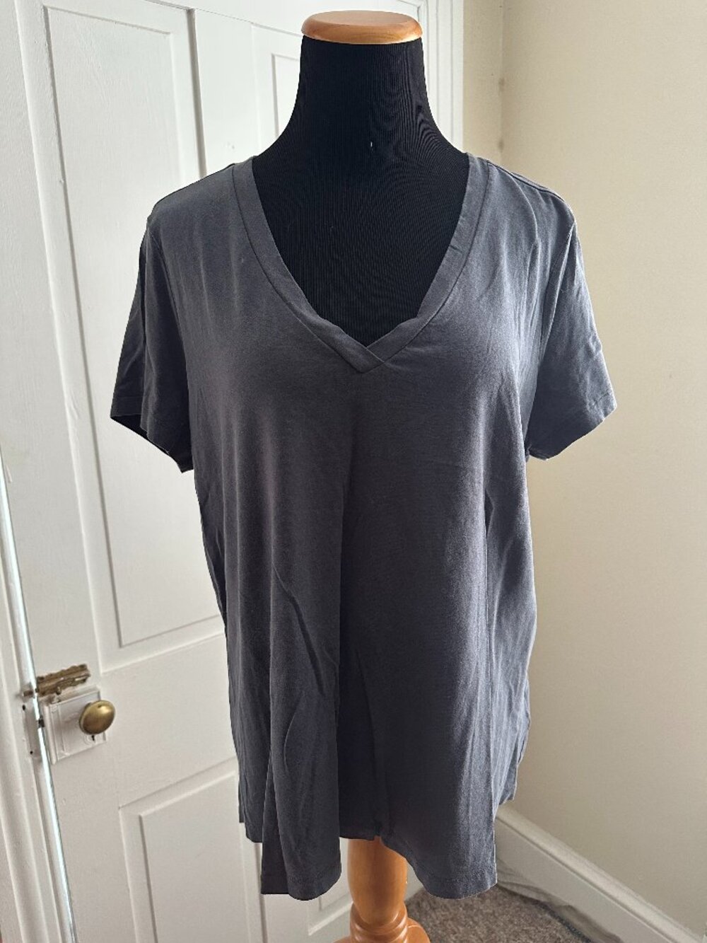 Patagonia Women V-Neck Black Charcoal - XL